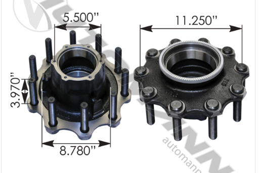 Outboard Mount Hub Assembly - 150.T1101.S1