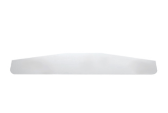 Chrome 4" X 24" Standard Bottom Mud Flap Plate  -  10411