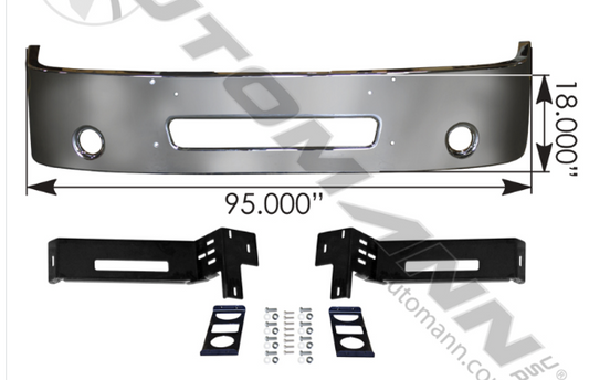 Bumper Chrome Freightliner 18in Century-Colombia  -  564.46103C