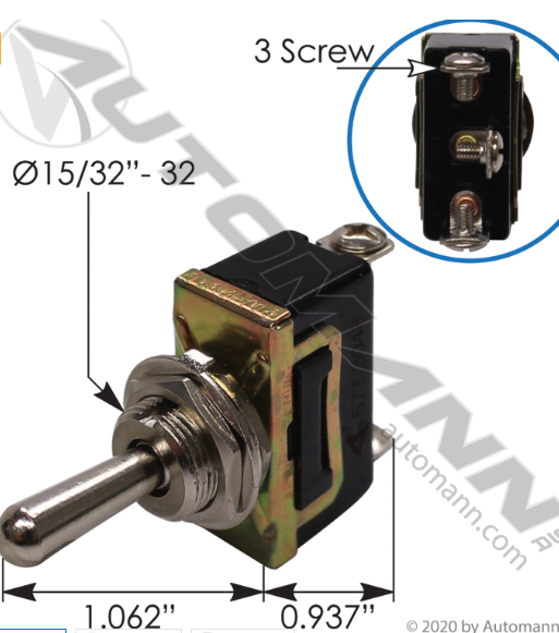 Toggle Switch On/Off/On  -  577.3048