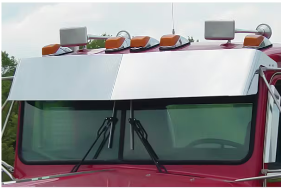 Kenworth Blind Mount 9" Drop Visor For Flat Windshields - 45022