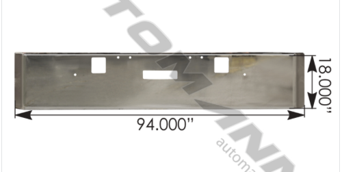 Bumper Chrome Freightliner 18in Classic - 564.46112C