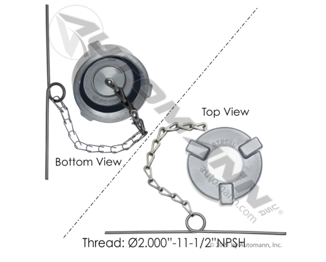 Fuel Cap 2in-11-1/2 NPSH -572.1044