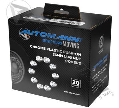 Chrome Plastic Push On 33MM - 562.A4006CP-BX20
