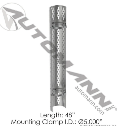 Heat Shield 5in Vertical Slots  - 562.U6251SS
