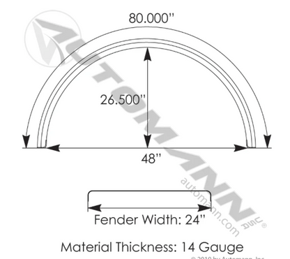 Fender Full Round Smooth SS Pair -  562.9301-14