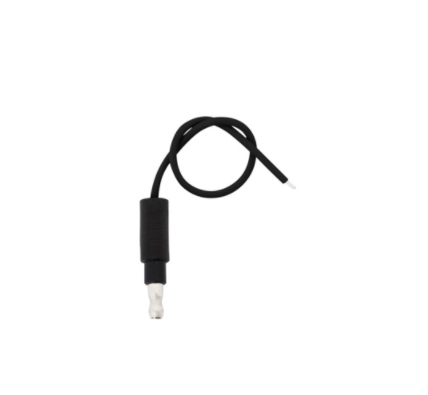 6" Single Lead Wire w/ .180 Bullet Termination &Stripped End - Black (10 pcs) - 34213P10