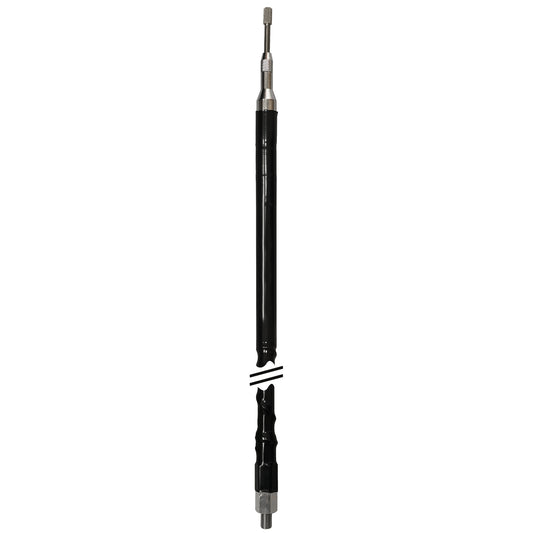56 Inch  Silver Bullet Fiberglass CB Antenna Black  -  DRX-4561