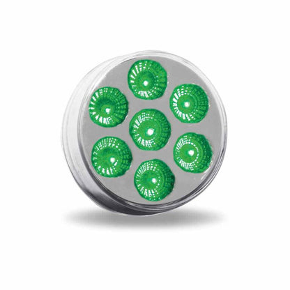 2" Dual Revolution Amber Marker to Green Auxiliary LED Light   -  TLED-2XAG