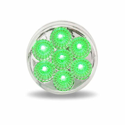 2" Dual Revolution Amber Marker to Green Auxiliary LED Light   -  TLED-2XAG