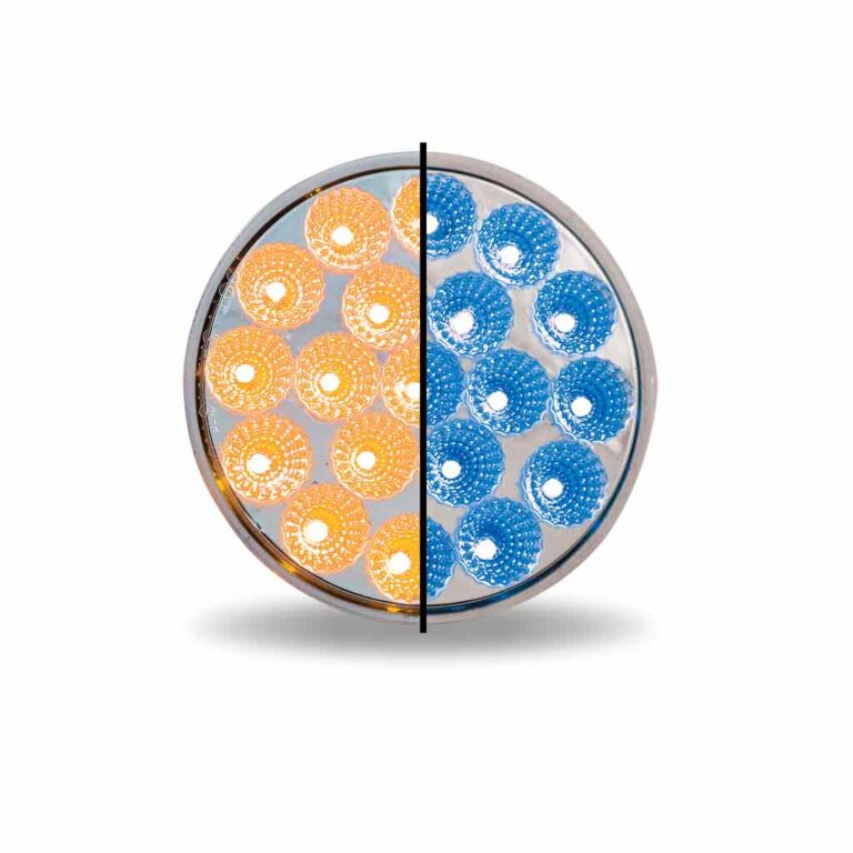 4" Dual Revolution Amber Marker to Blue Auxuliary Led Light - TLED-4XAB