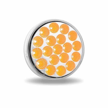 4 INCH DUAL REVOLUTION AMBER MARKER TO GREEN AUXILIARY LED LIGHT  -  TLED-4XAG
