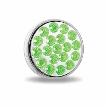 4 INCH DUAL REVOLUTION AMBER MARKER TO GREEN AUXILIARY LED LIGHT  -  TLED-4XAG
