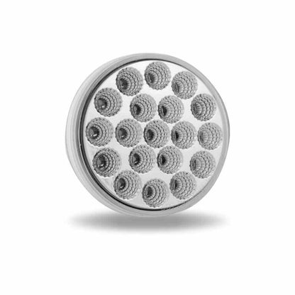4 INCH DUAL REVOLUTION AMBER MARKER TO GREEN AUXILIARY LED LIGHT  -  TLED-4XAG