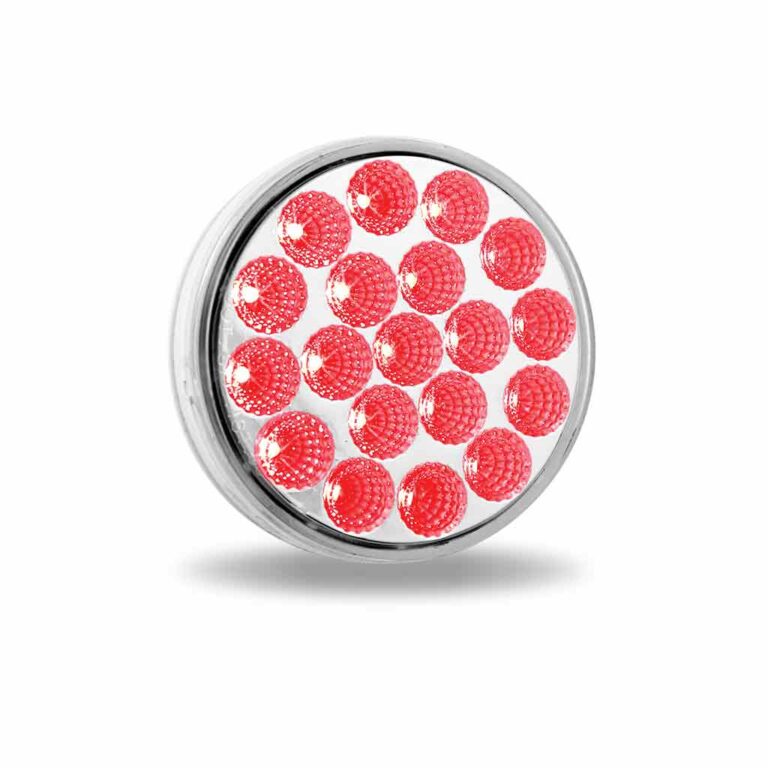 4 INCH  DUAL REVOLUTION RED STOP, TURN & TAIL TO BLUE AUXILIARY LED LIGHT  -  TLED-4XRB
