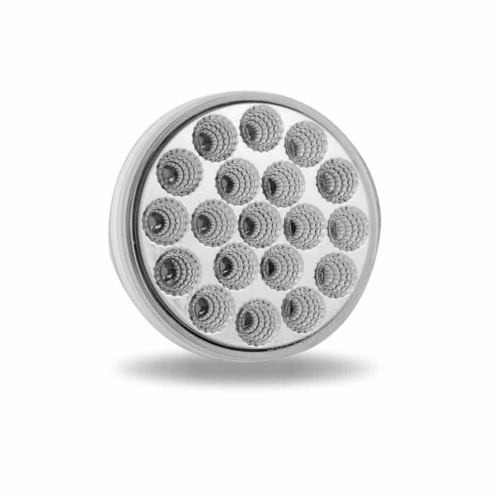 4 INCH  DUAL REVOLUTION RED STOP, TURN & TAIL TO GREEN AUXILIARY LED LIGHT  -  TLED-4XRG