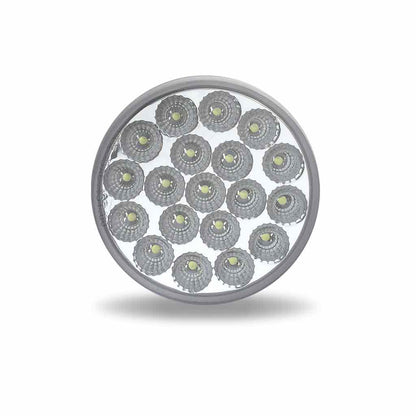 4 INCH  DUAL REVOLUTION RED STOP, TURN & TAIL TO GREEN AUXILIARY LED LIGHT  -  TLED-4XRG