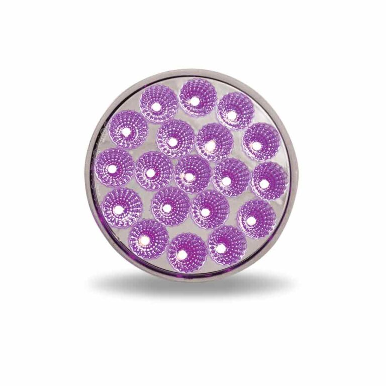 4" Dual Revolution Red Stop, Turn & Tail to Purple Auxiliery Led Light - TLED-4XRP