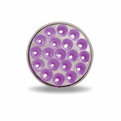 4" Dual Revolution Red Stop, Turn & Tail to Purple Auxiliery Led Light - TLED-4XRP