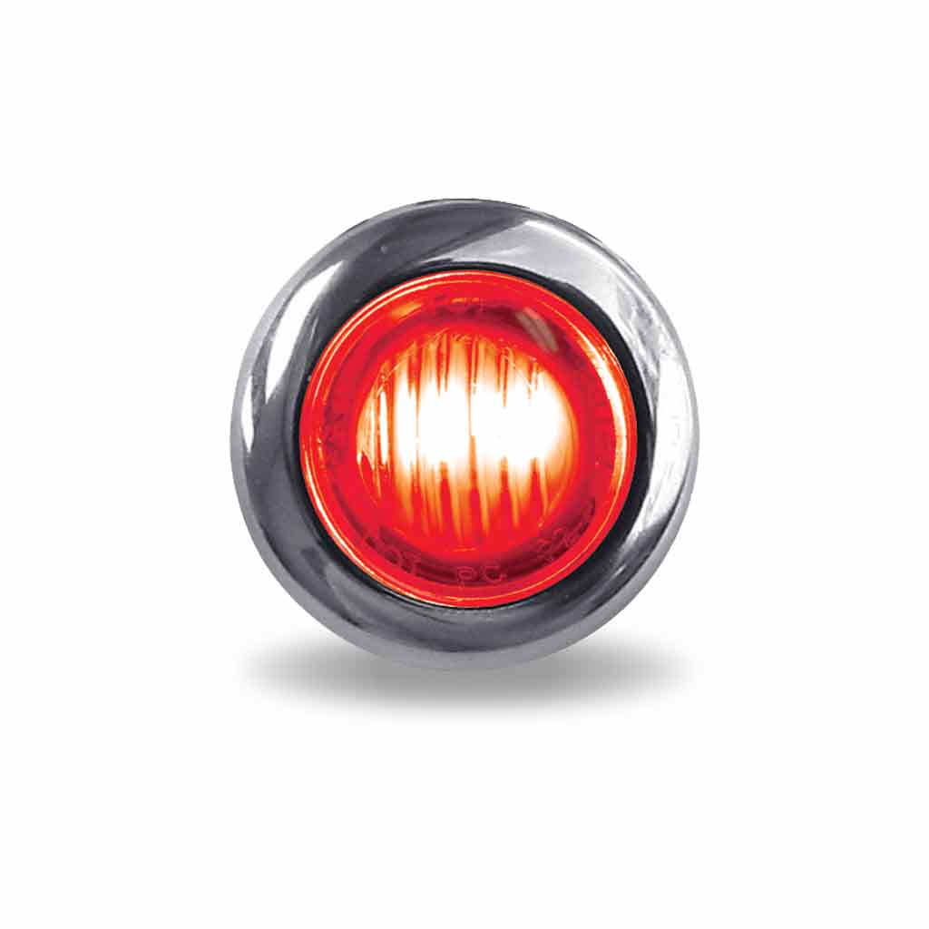 3/4" Clear Red LED Marker Light  -  TLED-B2CR