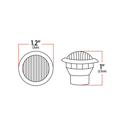 3/4" Red LED Marker Light   -   TLED-B2R