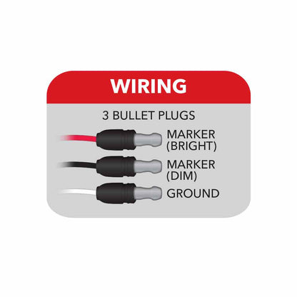3/4" Red LED Stop/Turn & Tail Light -  TLED-B3R