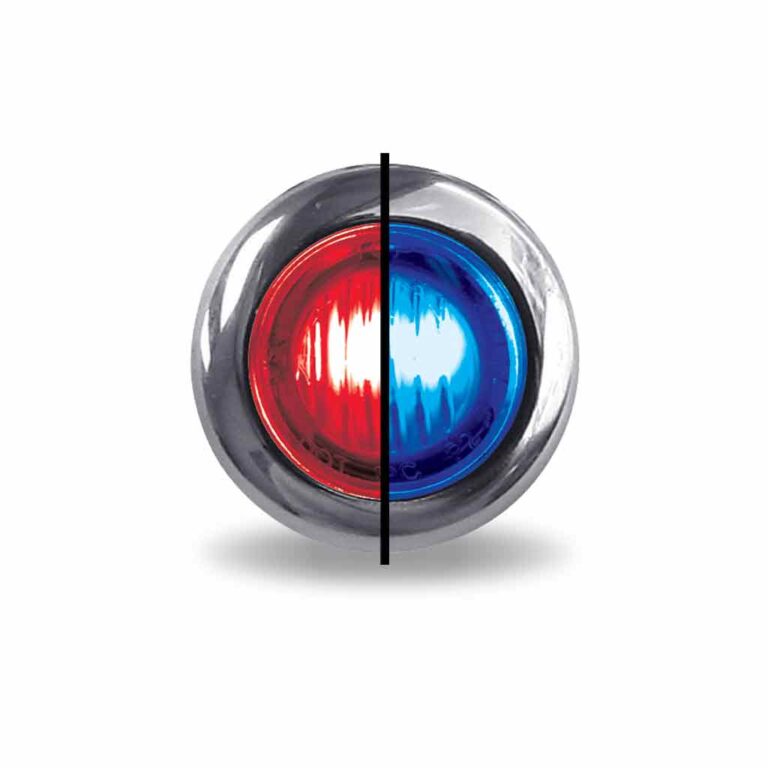 Mini  Button Dual Revolution Red/Blue  Led  -  TLED-BX3RB