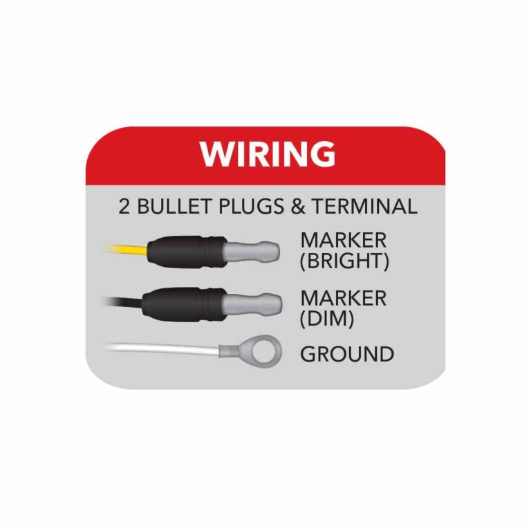 FLATLINE  AMBER LED MINI MARKER LIGHT  -  TLED-FG3A
