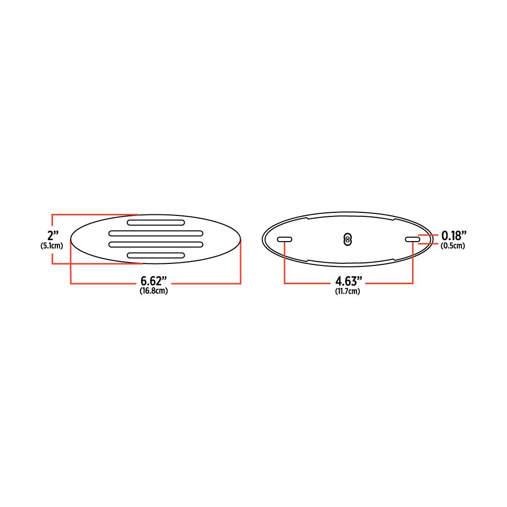 FLATLINE RED LED G4 MARKER LIGHT (32 DIODES)  -  TLED-FGR