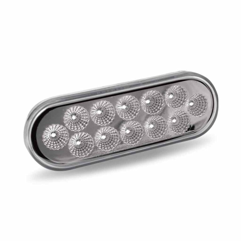 DUAL REVOLUTION AMBER TURN SIGNAL & MARKER TO BLUE AUXILIARY LED OVAL LIGHT  -  TLED-OXAB