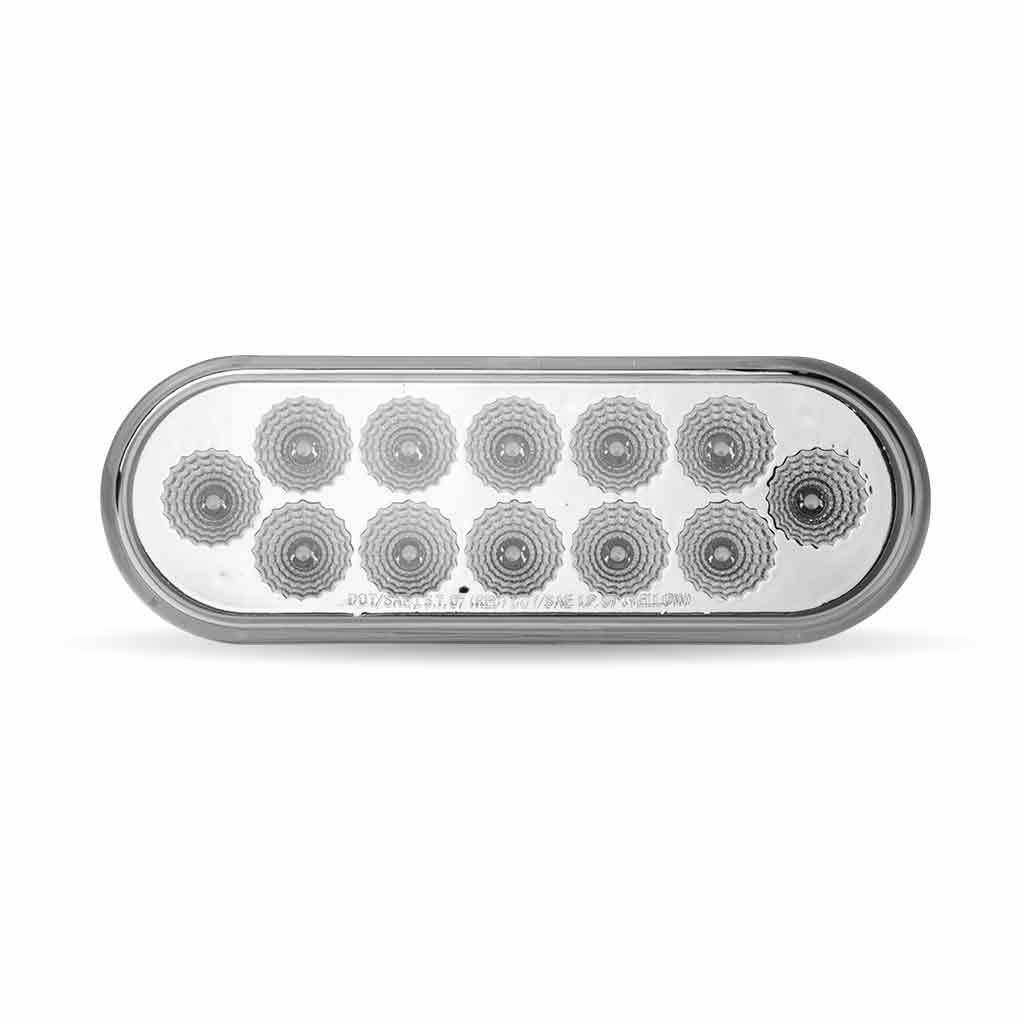 DUAL REVOLUTION RED STOP, TURN & TAIL TO GREEN AUXILIARY LED OVAL LIGHT  -  TLED-OXRG