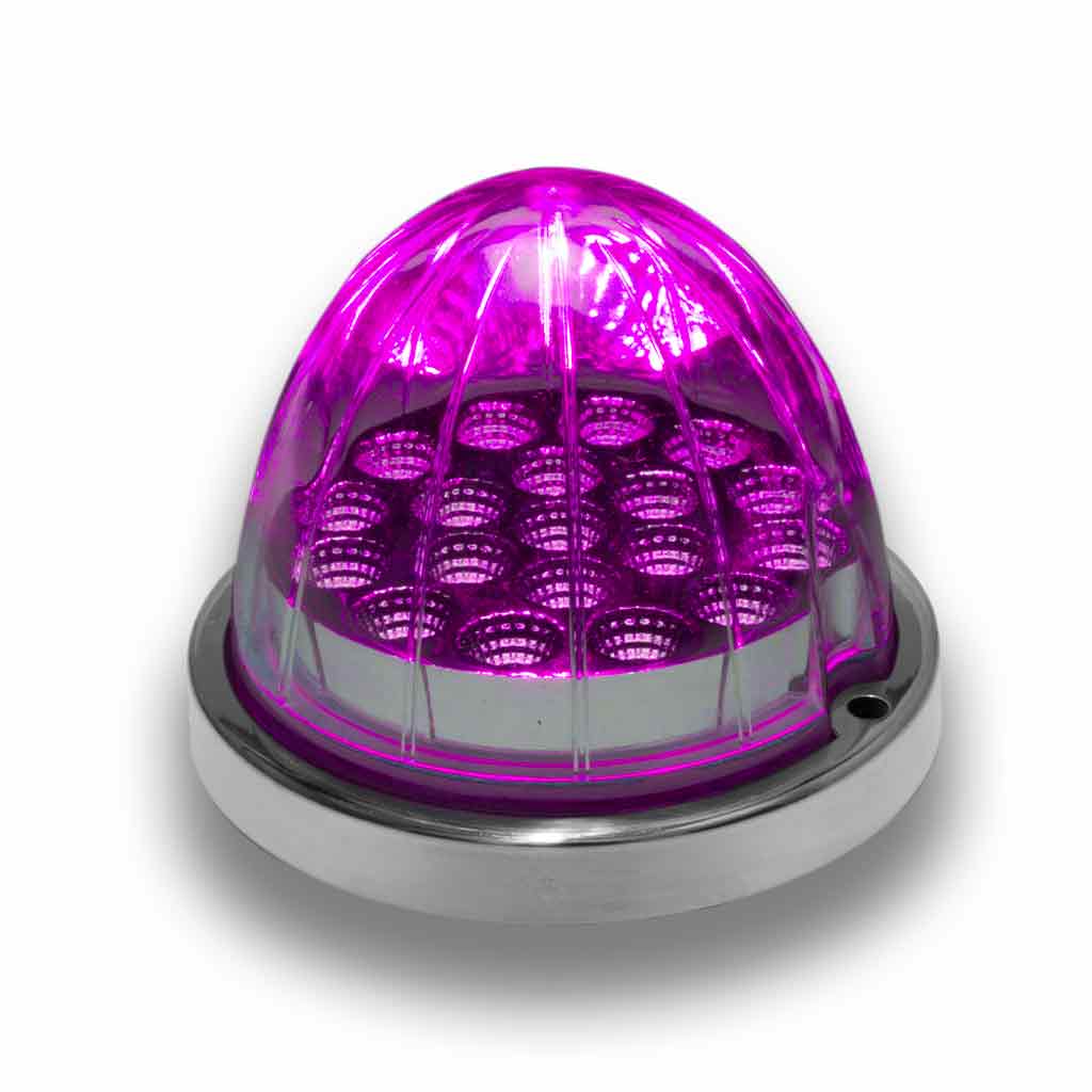 Dual Revolution Amber Turn Signal And Marker Watermelon LED Light Amber/purple  -  TLED-WXAP