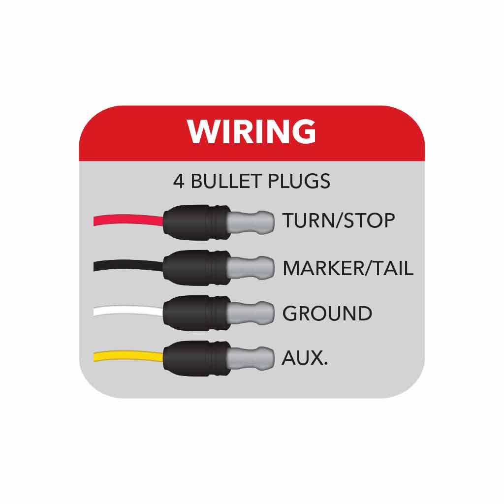 Dual Revolution Amber/White Watermelon LED with Reflector Cup & Lock Ring (19 Diodes)   -  TLED-WXAW
