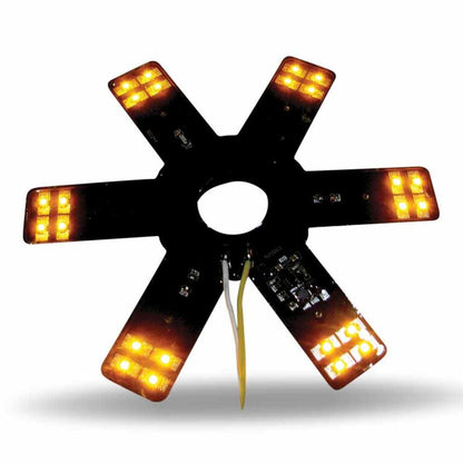 8'' Star Amber for 15 Donaldson & Vortox Air Breather  24 Diode  -  TLED-X1A