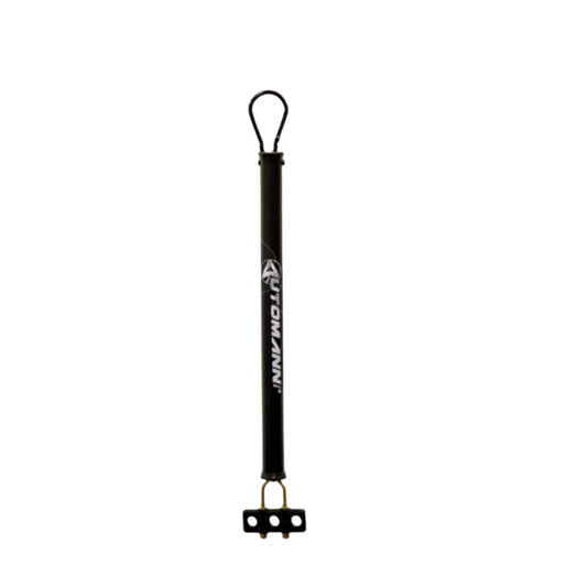 20-inch single spring tender kit with hard tube for securing air and electrical lines on semi-trucks.