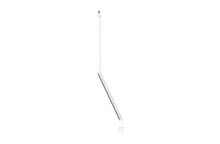Peterbilt 379 389 Polished Stainless Steel Double Bend Shifter by RoadWorks  -  SHFT321-48
