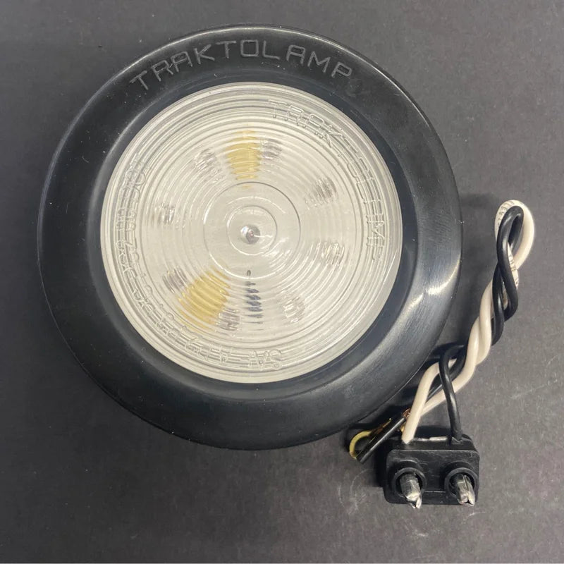 2 1/2" Clearance & Side Marker Clear Lens 9 LED Light Red  -  9090R