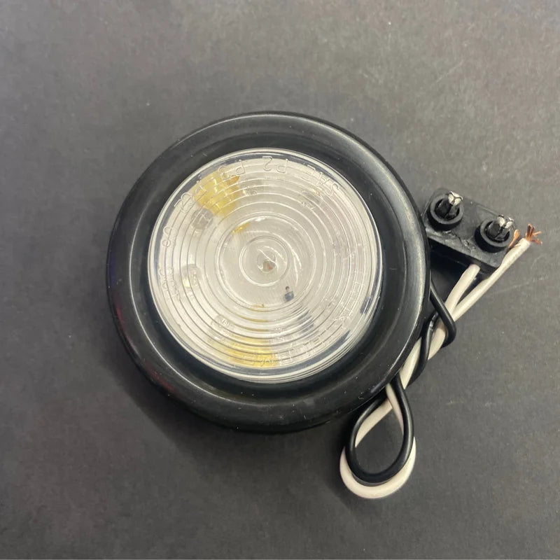 2" Clearance & Side Marker  9 LED Amber Clear w/Grommet & Pigtail Kit  -  9091A