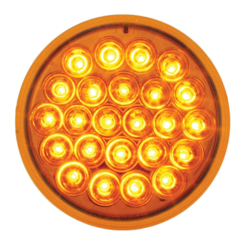 4” Pearl Amber 24 LED Light Amber Lens  -  78270