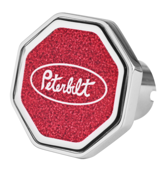 Peterbilt Air Valve Knob Octagon Metallic Red -  CK-PB1-O-5781