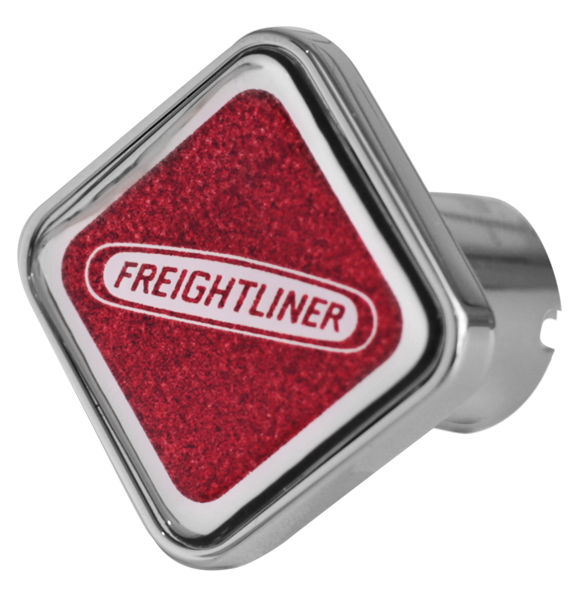 FREIGHTLINER LOGO SQUARE KNOB METALLIC RED 481  -  CK-FL1-S-5781