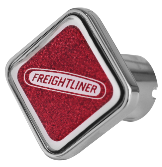 FREIGHTLINER LOGO SQUARE KNOB METALLIC RED 481  -  CK-FL1-S-5781