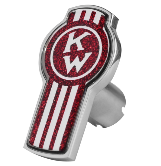 Bouton Logo Kenworth Form Rouge Metallique 481 -  CK-KW-LS-5781
